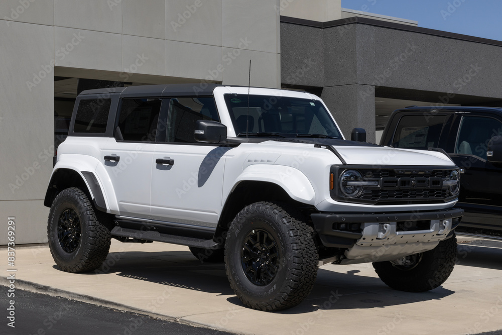 Ford Bronco Raptor dealership display. Ford offers the Bronco in Big ...