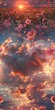 © SteadFast - 40 Aerial view, vast prairie, wildflowers in bloom, sunset, endless horizon, breathtaking scenery, hyper detailed