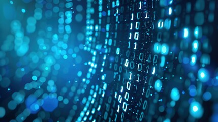 Ideal Digital Background for AI, Data Transmission, and Encryption