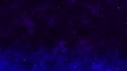 Wall Mural - Blue particles background animation, seamless loop. 4k video