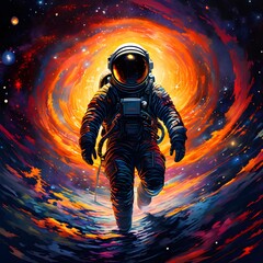 Wall Mural -  Galaxy man 