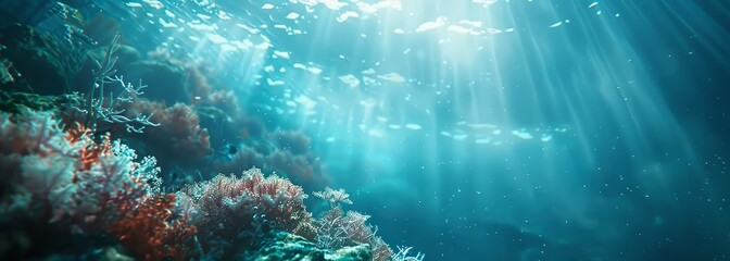 Wall Mural - Beautiful underwater background