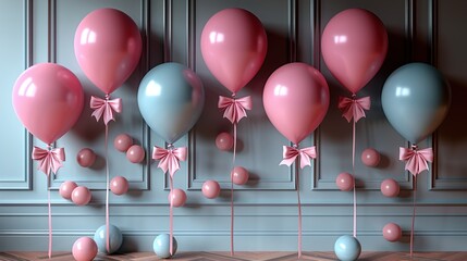 Canvas Print - balloons on the table