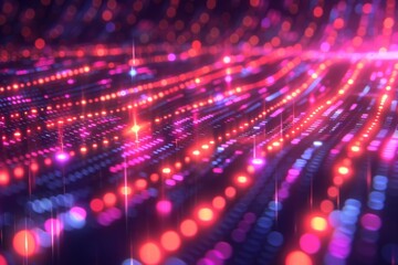Digital Binary Technology Background created with Generative AI