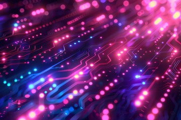 Digital Binary Technology Background created with Generative AI