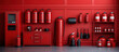 © Suryani - Red Fire Safety Equipment Display