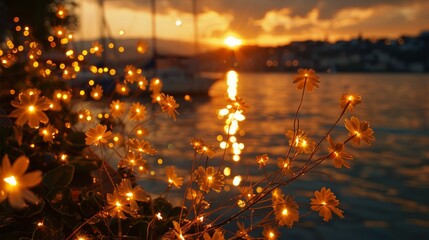 Canvas Print - Sparkling Light by the Sea