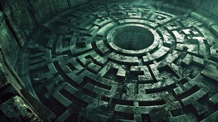 Center of complex maze