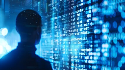 Wall Mural - technological intelligence powering digital innovations in the cyber realm