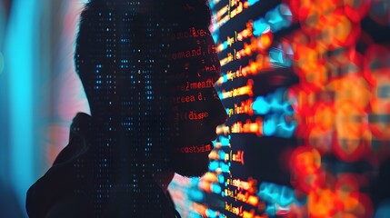 Wall Mural - vibrant digital landscape showcasing the complexity and interconnectedness of modern technology and 