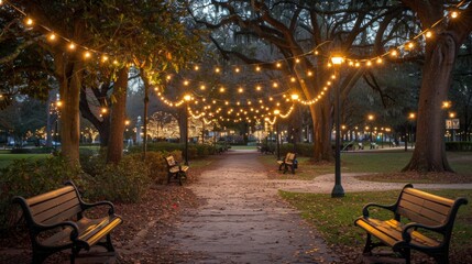 Sticker - Sparkling Lights in the Park