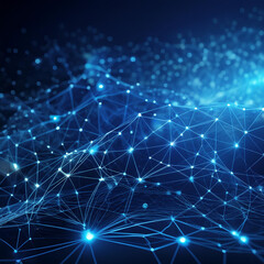 Digital background perfect for tech processes, neural networks, artificial intelligence, data processing, 