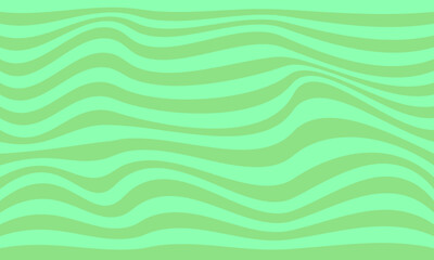 green stripes lines wave curves abstract background