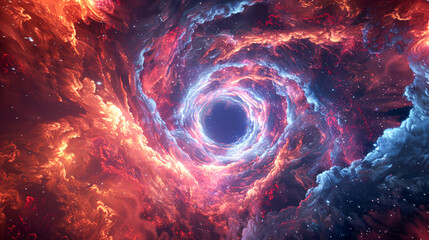 Wall Mural - a gateway to time travel through the lens of quantum physics