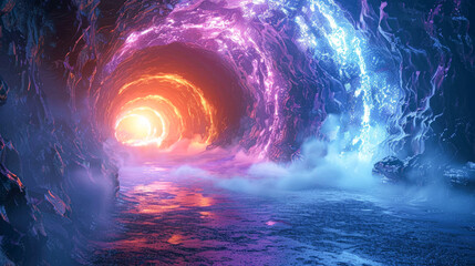 Wall Mural - A Glimpse into Time Travel Possibilities Revealed through