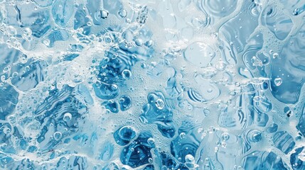 Wall Mural - water splashing surface transparent blue