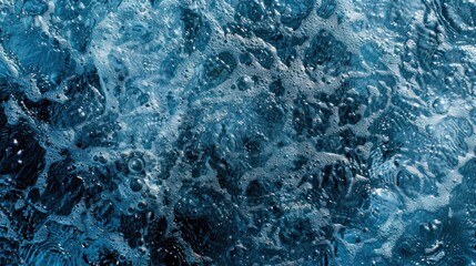 Wall Mural - water splashing surface transparent blue