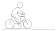 © ihorzigor - Bicycle One line drawing on white background