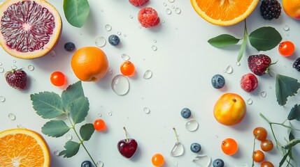 Wall Mural - orange fruit background