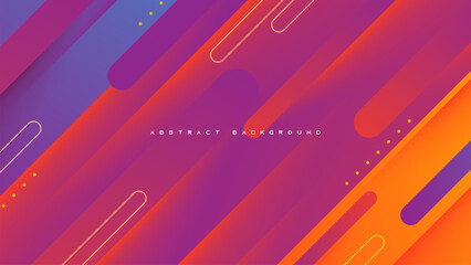 Wall Mural - Colorful gradient abstract background diagonal shape design vector.