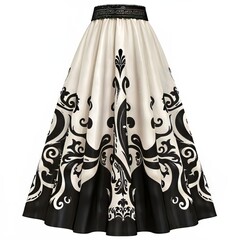 Wall Mural - Vintage Long Skirt Isolated on White