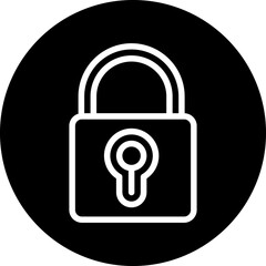 Canvas Print - Padlock Icon Style