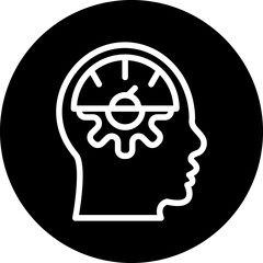 Canvas Print - Mental Control Icon Style