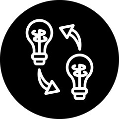 Sticker - Exchange Ideas Icon Style