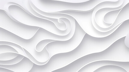 Wall Mural - 3D abstract blank white light pattern wallpaper modern design horizontal background