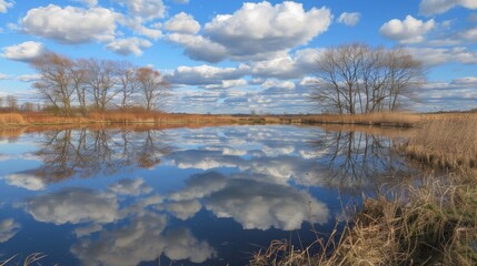 Poster - Sky Reflection on the Lake