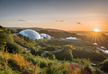 Wall Mural - A view of the Eden Project in Cornwall