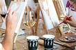 © Alfonso Soler - Sip and Paint Event. Creative art session with friends and wine