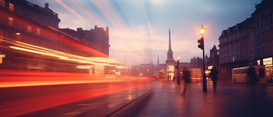 Poster - Dynamic Urban Nightscape with Light Trails