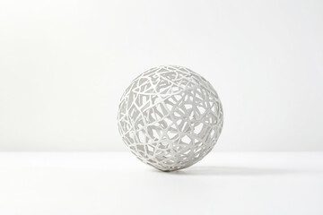 Wall Mural - White Abstract Sphere