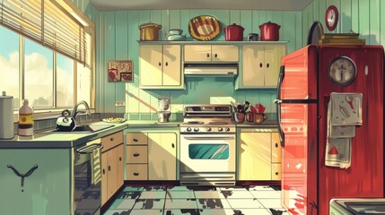 Wall Mural - food sketchup realistic