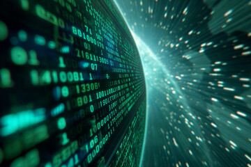 International data transfer concept background