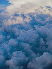 Wall Mural - view on clouds from above