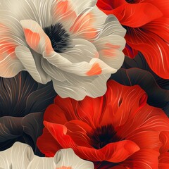 Wall Mural - seamless pattern background of a flowers