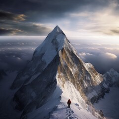 Canvas Print - Majestic Mountain Climbing Adventure