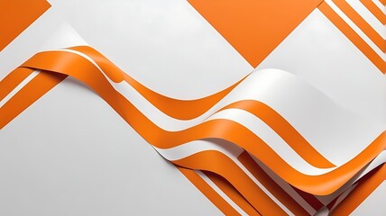 Wall Mural - abstract orange background