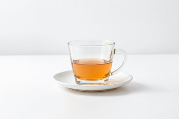 Sticker - A cup of tea on a white background