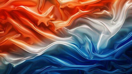 Wall Mural - abstract digital background or texture design of dutch flag colors, netherland holland national coun