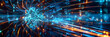© Prasanth - Digital backdround ideal for technological operations, neural networks, AI, data transmission and encryption, digital archives, audio and visual representations, scientific research