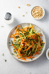 Canvas Print - Healthy vegetable salad with peanut