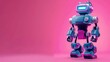 © Mark - An image of a cartoon robot against a pink background