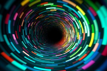 Wall Mural - colorful spiral technology background