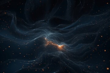 Wall Mural - particle line background picture