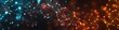 © Sana - Dynamic technology background featuring orange and blue dots connected in a detailed plexus network