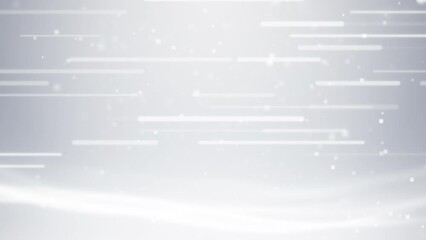abstract technology background. white particle shapes with geometric motion, futuristic business background.	
