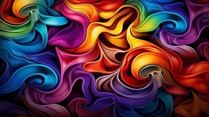 Colorful Abstract Background with Infinite Fractals